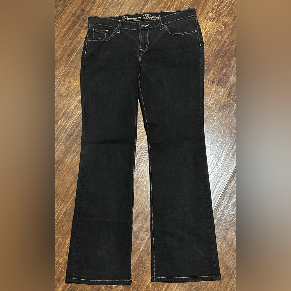 Gap Premium Bootcut Black Mid-Rise Denim Jeans Women’s 12